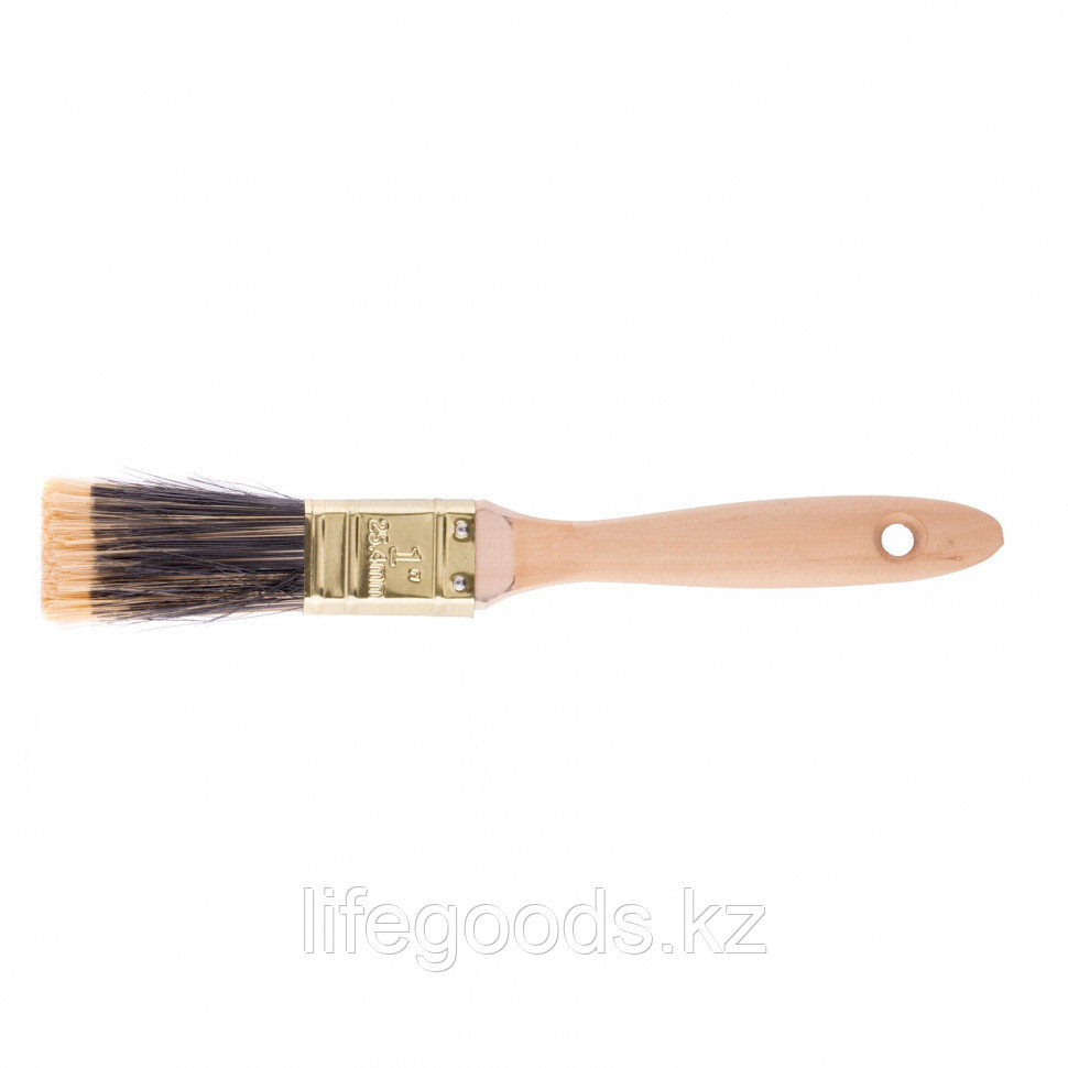 Кисть плоская Golden 1, искусственная щетина, деревянная ручка Mtx 83216 - фото 1 - id-p66879117