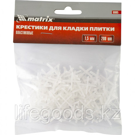 Крестики, 1,5 мм, для кладки плитки, упаковка 200 шт Matrix, фото 2