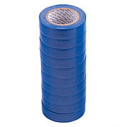 Набор изолент ПВХ 15 мм х 10 м, синяя, в упаковке 10 шт, 150 мкм Matrix 88784