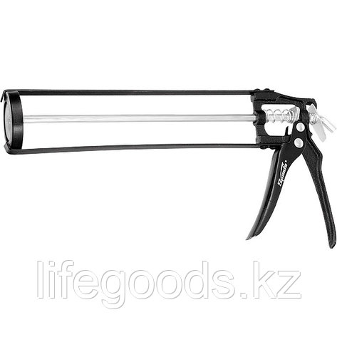 Пистолет для герметика, 310 мл, "скелетный", усиленный с фиксатором, шестигранный шток 7 мм Sparta 886125, фото 2