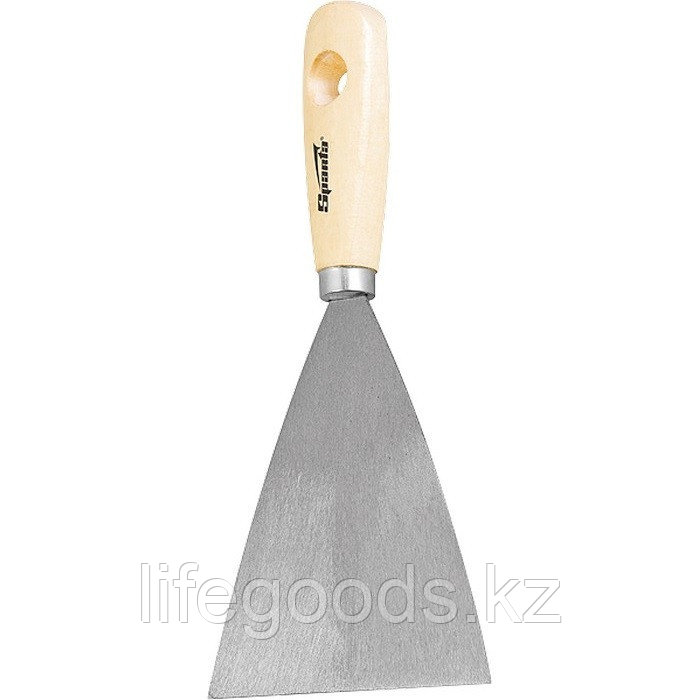 Шпательная лопатка из нержавеющей стали, 30 мм, деревянная ручка Sparta 852035 - фото 1 - id-p66879897