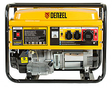 Генератор бензиновый GE 8900, 8.5 кВт, 220 В/50 Гц, 25 л, ручной старт Denzel 94639