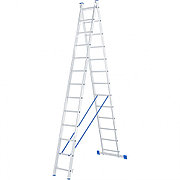 Лестница, 2 х 13 ступеней, алюминиевая, двухсекционная, Россия, Сибртех 97913