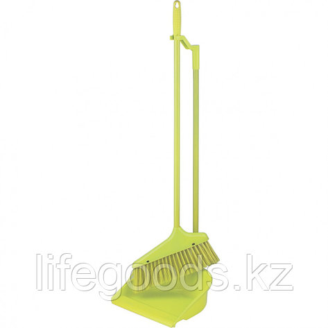 Набор для уборки зеленый " Ленивка", совок, щетка Elfe 93316, фото 2
