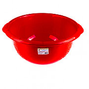 Таз пластмассовый круглый 18 л, красный, Россия Elfe 92986