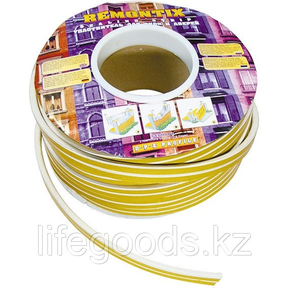 Уплотнитель, 150 м, Профиль "E", белый Сибртех 93864