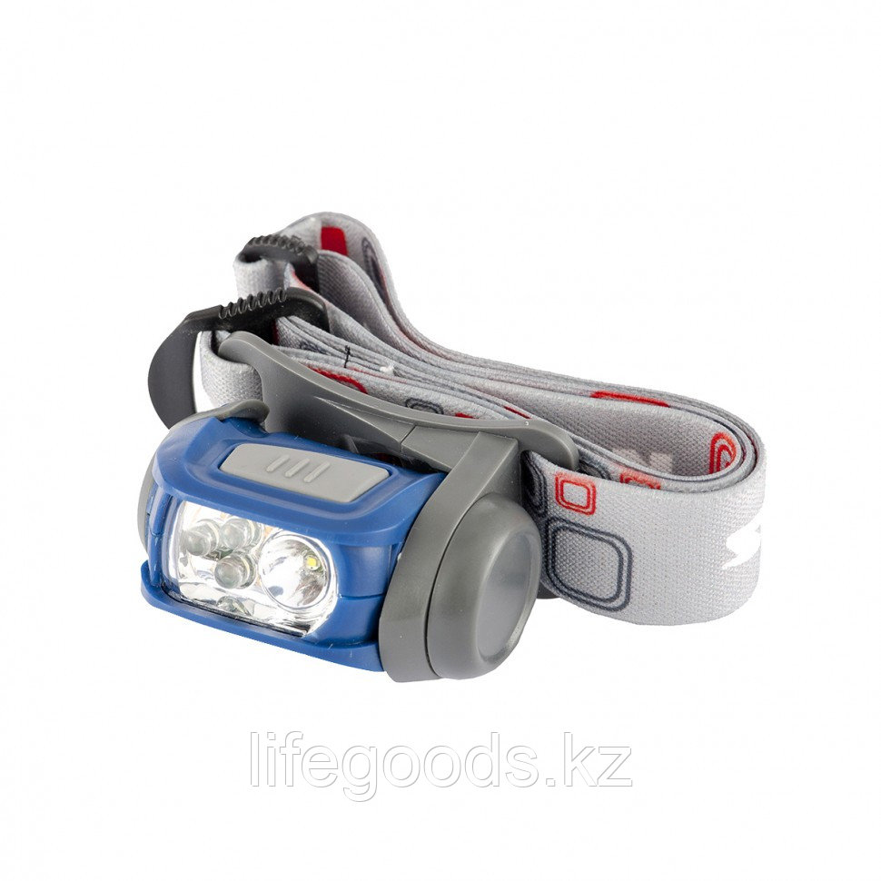 Фонарь наголовный Sport, ABS пластик, CREE XP-E Led 3Вт 120Лм + 3 эко Led, 8-18 часов, 3 х ААА Stern 90569 - фото 1 - id-p66882574