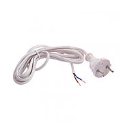 Шнур электрический соединительный, для настольной лампы, 1,7 м, 120 Вт, белый, тип V-1 Россия Сибртех 96010