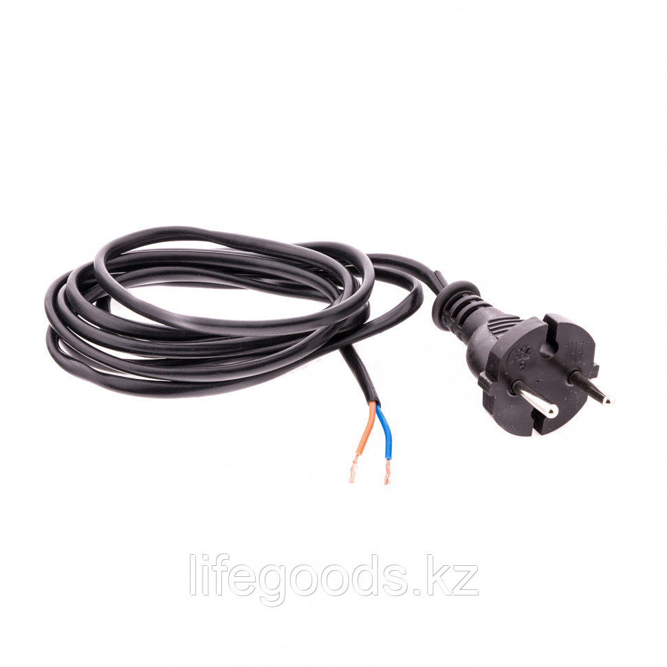 Шнур электрический соединительный, для настольной лампы, 1,7 м, 120 Вт, черный, тип V-1 Россия Сибртех 96015 - фото 1 - id-p66882646