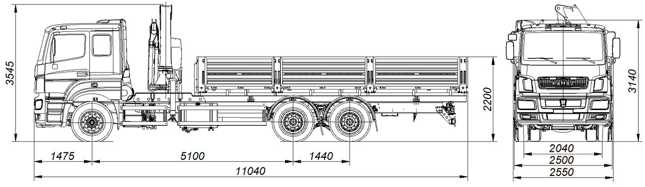 КАМАЗ-65207 (S5) Краноманипуляторная установка «FASSI F195A.0.25» - фото 1 - id-p66899868