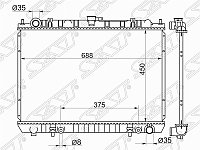 Радиатор NISSAN PRESAGE BASSARA VQ30DE 98-03