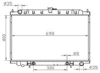 Радиатор NISSAN CEFIRO MAXIMA INFINITY I30 2,0-3,0 94-98