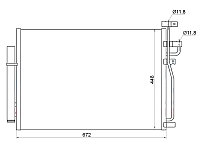 Радиатор кондиционера CHEVROLET CAPTIVA/OPEL ANTARA 2.4/3.2 06-