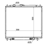 Радиатор MITSUBISHI PAJERO 2.8 4M40 91-99 DIESEL