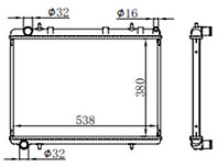 Радиатор CITROEN C4 PICASSO /PEUGEOT 307 06-
