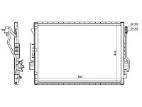 Радиатор кондиционера MERCEDES S-CLASS W221 06-