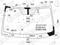 Стекло лобовое в клей ACURA ZDX 10-13