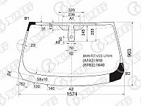 BMW 5-SERIES GRAN TURISMO F07 5D HBK 09-12 желіміндегі алдыңғы әйнек +кк