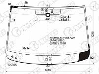 Стекло лобовое +дд в клей VOLKSWAGEN TOURAN II MPV 10-15