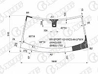 Стекло лобовое +дд в клей RANGE ROVER SPORT 12-13