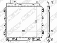 Радиатор CHRYSLER PT CRUISER 1.6/2.0/2.4/2.4T 00-