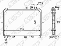 Радиатор KIA BONGO K-SERIES 2.5TC/2.7D (400)