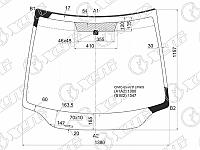 Стекло лобовое в клей HONDA CIVIC 3/5D HBK 06-11