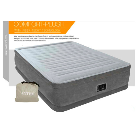 Двуспальная кровать надувная со встроенным насосом INTEX 64418 DURA-BEAM PLUS - фото 2 - id-p66902658