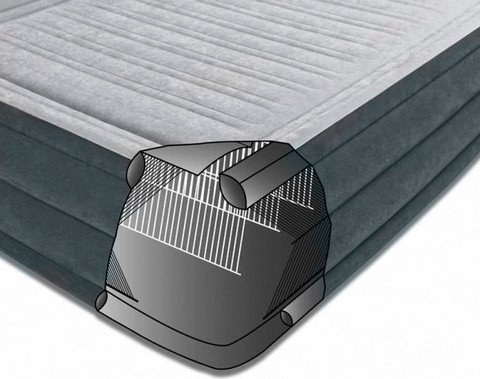 Двуспальная кровать надувная со встроенным насосом INTEX 64418 DURA-BEAM PLUS - фото 3 - id-p66902658