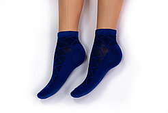 Носки женские, спорт сетка синие, р-р 36-40