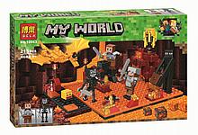 Конструктор Bela 10963 "Нападение в нижнем мире" (аналог Lego Майнкрафт, Minecraft), 215 деталей