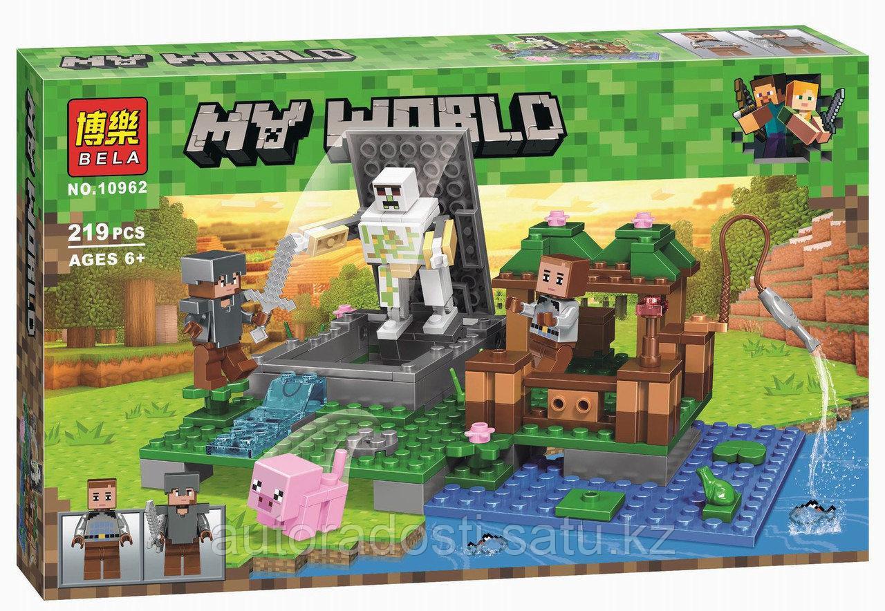 Конструктор Bela 10962 Minecraft "Голем на ферме" 219 деталей