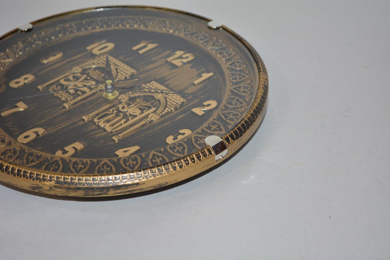 Настенные часы Quart Clock чёрно золотистый корпус 741 - фото 2 - id-p66904353