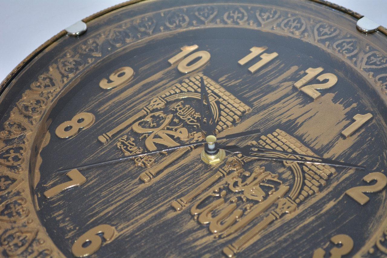 Настенные часы Quart Clock чёрно золотистый корпус 741 - фото 4 - id-p66904353