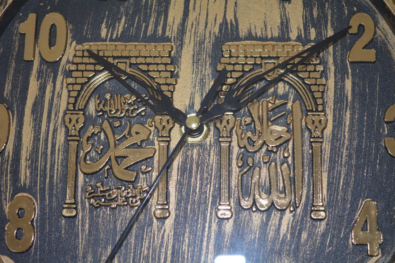 Настенные часы Quart Clock чёрно золотистый корпус 741 - фото 5 - id-p66904353