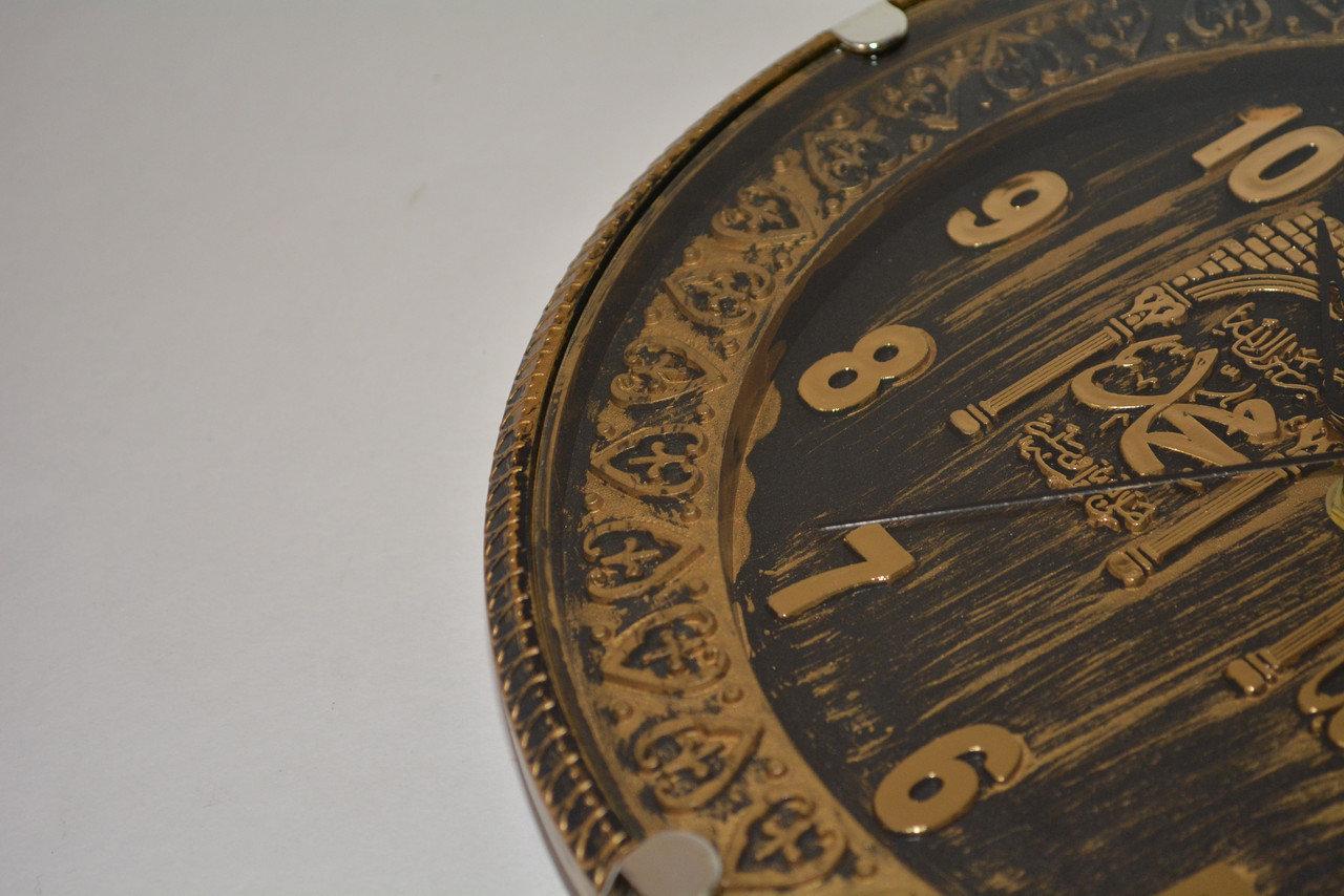 Настенные часы Quart Clock чёрно золотистый корпус 741 - фото 6 - id-p66904353