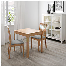 Стол раздвижной ЭКЕДАЛЕН 80/120x70 см. дуб ИКЕА IKEA, фото 2