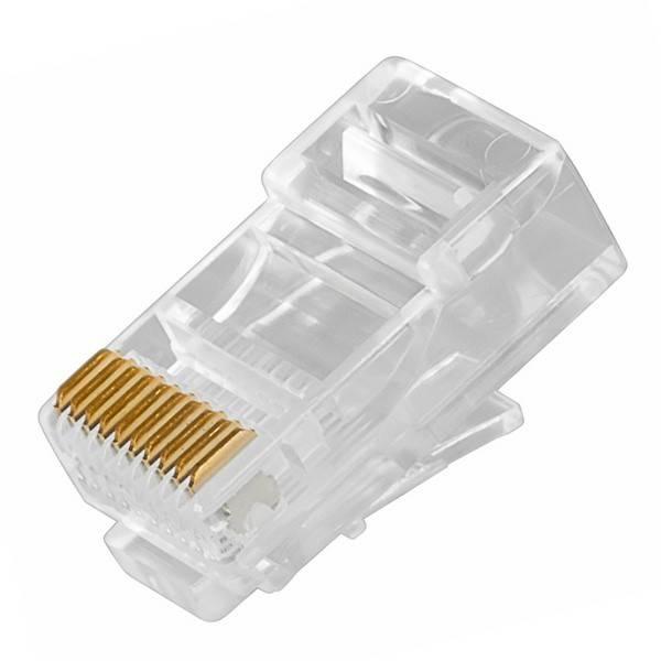 Джек RJ-45 10P10C CAT 5e, (упак - 50 шт), REXANT (05-1041)