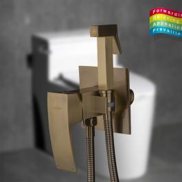 Смеситель с гигиеническим душем Gappo бронза 7207-4