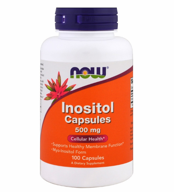 Now Foods, Инозитол в капсулах, 500 мг, 100 капсул