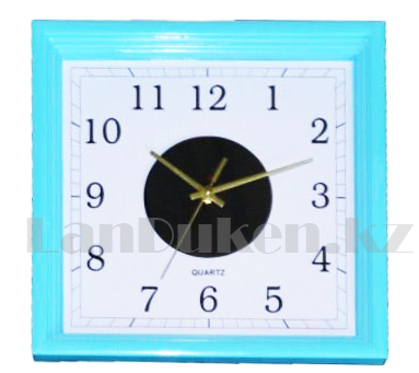 Настенные часы Quart Clock голубой корпус 2530, фото 1