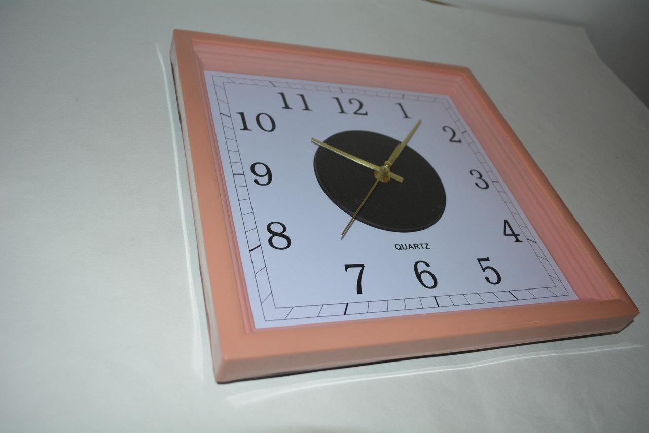 Настенные часы Quart Clock розовый корпус 2530 - фото 4 - id-p66904361