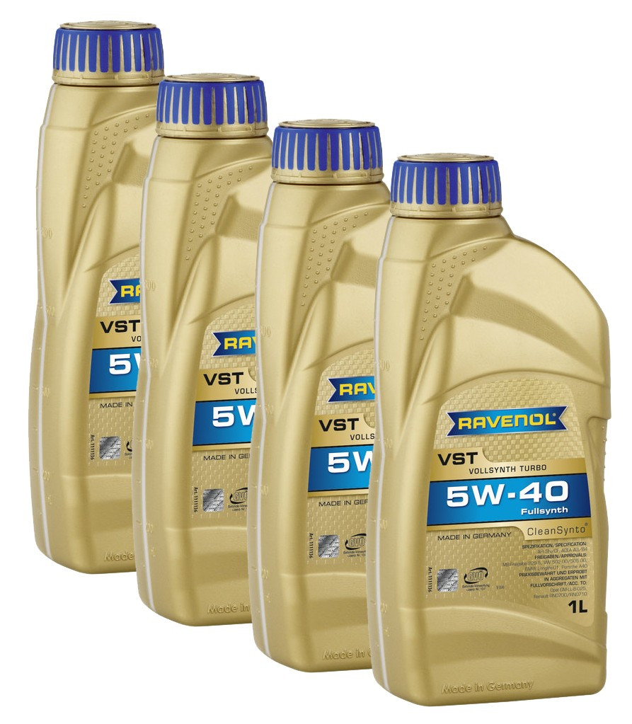 Моторное масло RAVENOL VSI SAE 5W-40 API SN 1L. - фото 1 - id-p66987146