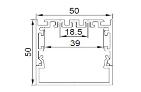 Алюминиевый профиль для светодиодной ленты CX-A5035D - фото 2 - id-p66987230
