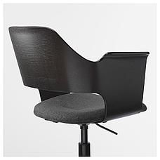 Конференц-стул ФЬЕЛЛБЕРГЕТ Гуннаред темно-серый ИКЕА, IKEA, фото 2