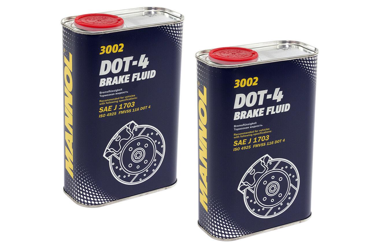 Тормозная жидкость MANNOL Brake Fluid DOT-4 1L. - фото 1 - id-p67015876