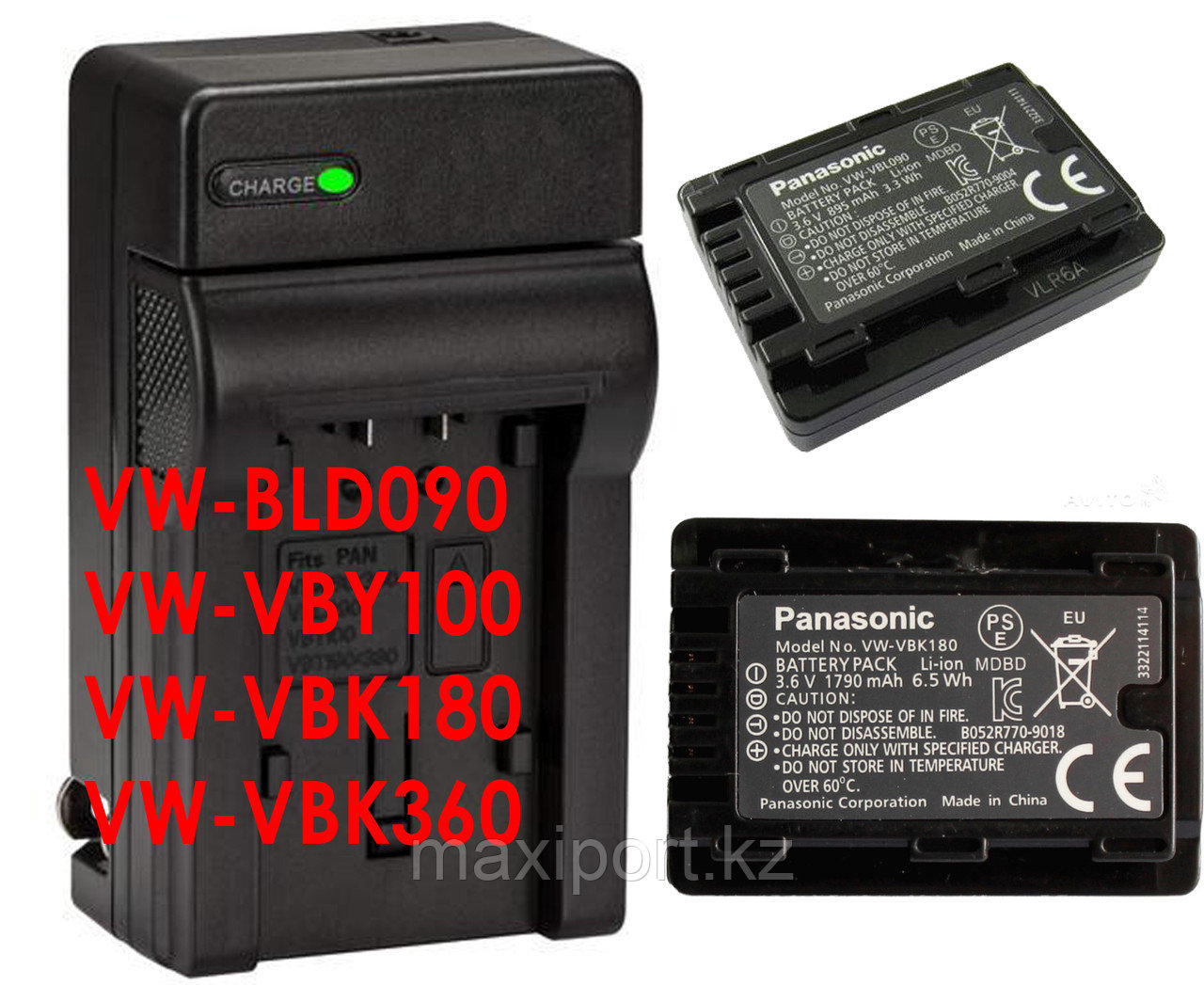 Зарядное Устройство PANASONIC VW-VBK180 VW-VBK360 VW-VBY100 VW-BLD090