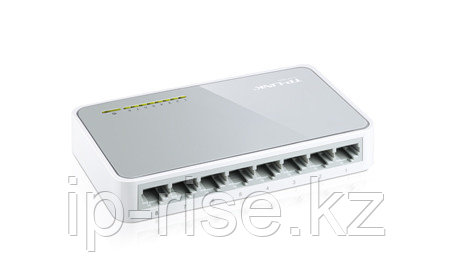 Коммутатор, TP-Link, TL-SF1008D, 8 port, настольный, 10100 M. Без PoE. - фото 1 - id-p67025761