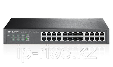 Коммутатор, TP-Link, TL-SG1024D, Настольный, 24 порта 10/100/1000M RJ45, Без PoE.