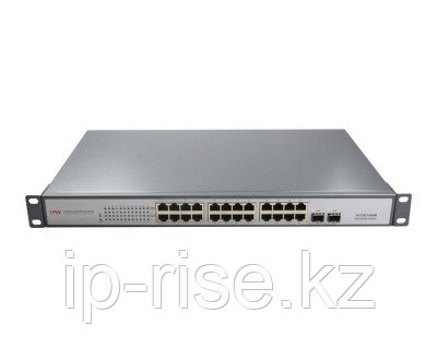 Коммутатор PoE GbE 24-портовый ONV POE33024PF 24 порта GbE PoE 802.3af, 2 порта Gb SFP, бюджет мощности PoE 380W - фото 1 - id-p67025770